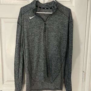 Nike Men's Charcoal Zip-Up Sweater